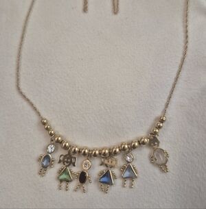 Little ones add a bead vintage necklace